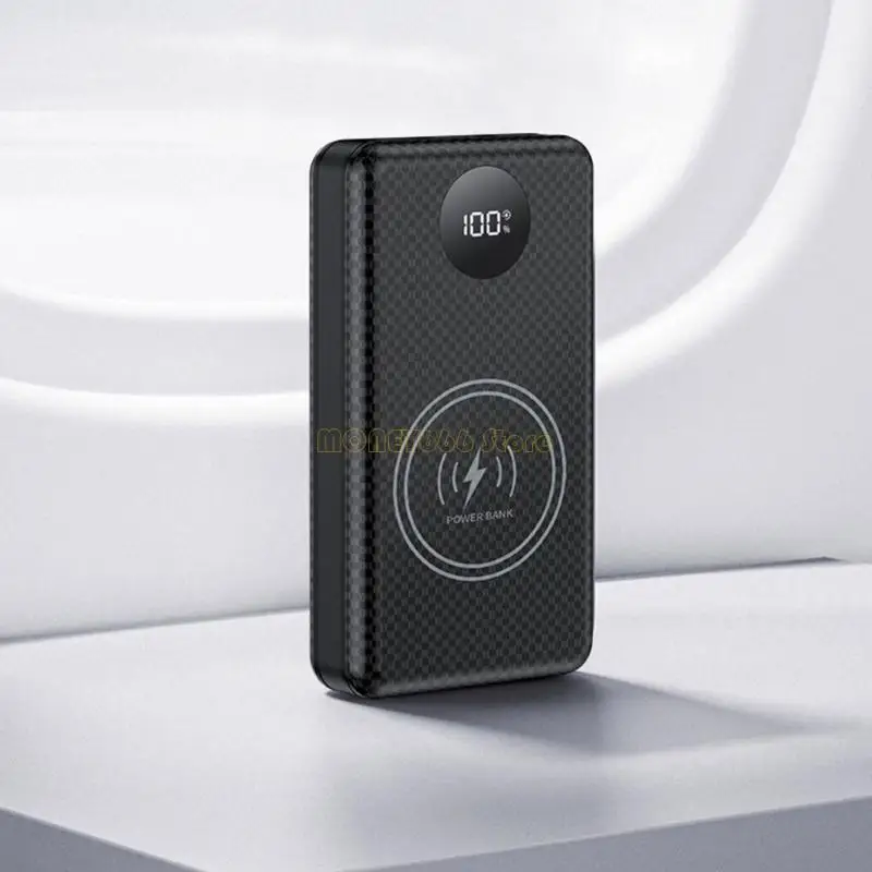 F62C 6x18650 Batterie -Ladegerät für mobile Geräte PD22.5W/15W Wireless Ladung