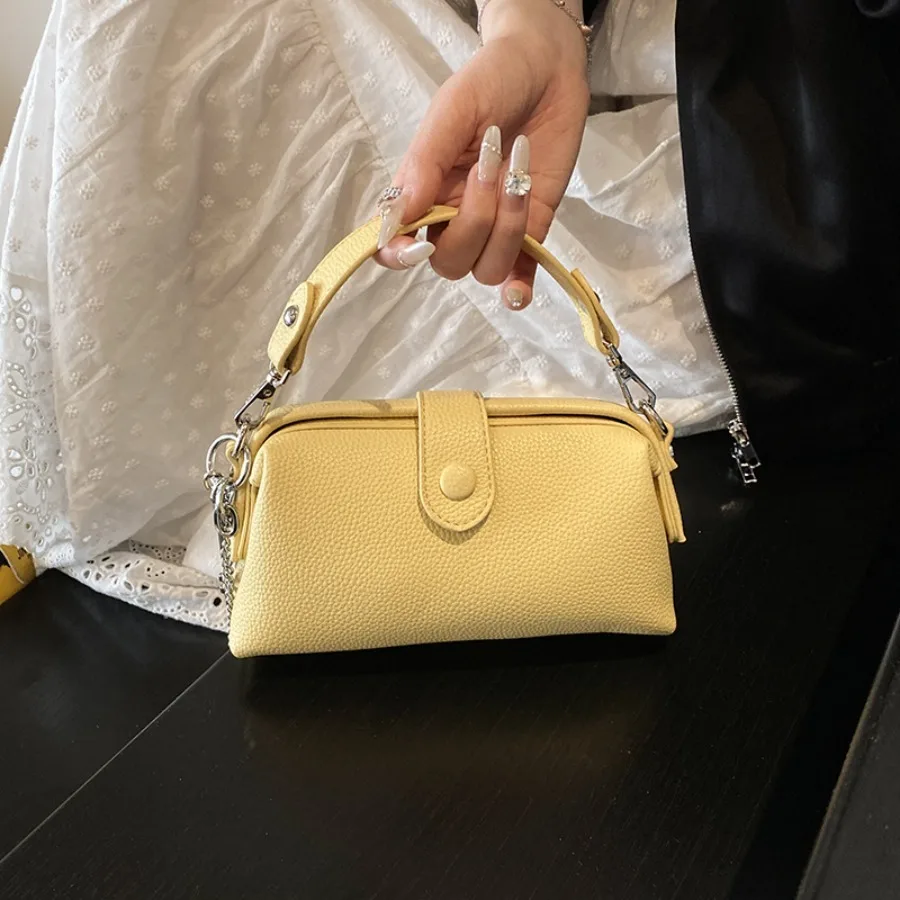 

Нишевая большая сумка в корейском стиле — сумка-клатч Instagram — минималистичная пригородная сумка через плечо с бесплатной подвеской