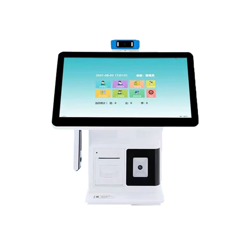 

15.6 Inch Windows10 True Flat Touch Screen Desktop Pos Grocery Cash Register with Scanner