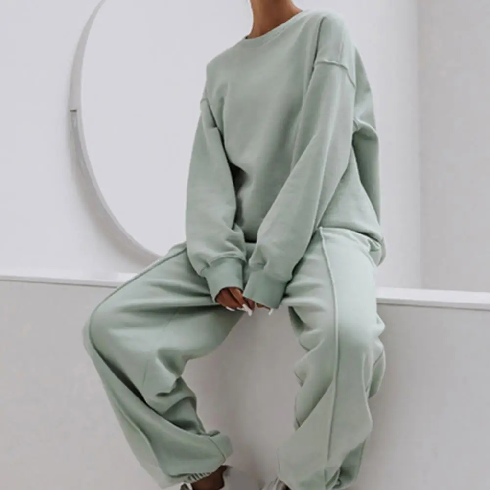 Women\'s 2 Piece Outfits Pants Sets Sweatsuits Tracksuit Oversized Hoodie Sweatshirt Matching Sweatpants Lounge Set
