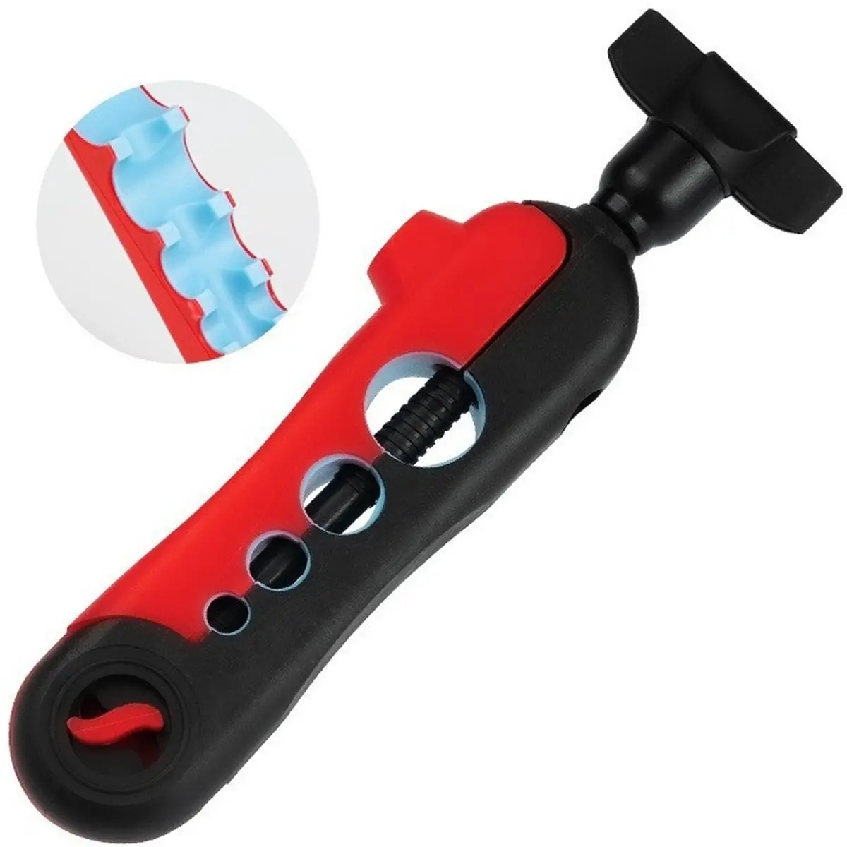 2PC Fishing Line Counter and Fishing Line Spooler Set, Universal Rod Clamp 4 Sizes Silicone-Protected Spooler