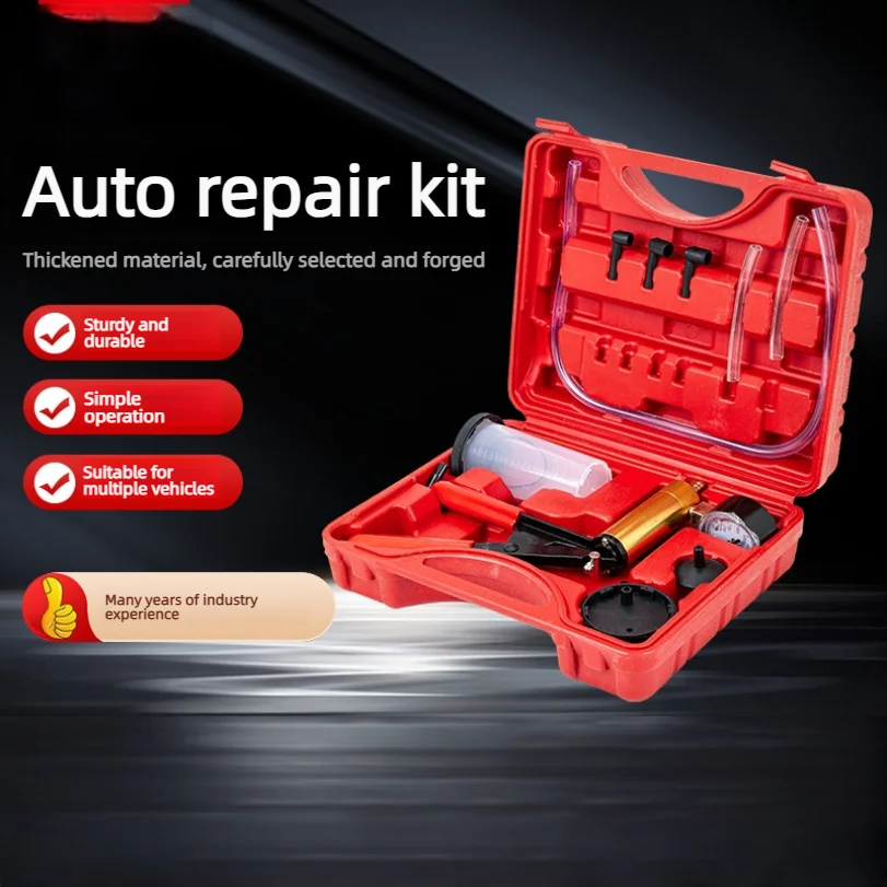 

Manual Vacuum Pump For Car Brake Fluid Repair And Replacement Tool Dual-purpose Small Suction Gun For Manual Air Extraction