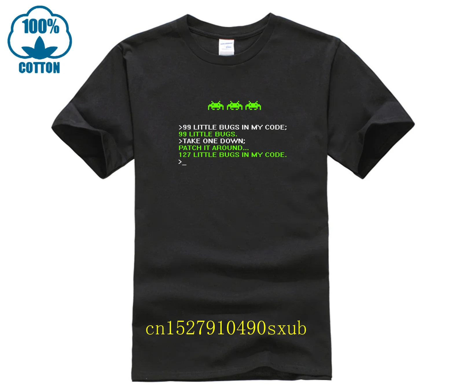 Camisa divertida programador depurador codificación Hacker Stampa camiseta Da Uomo Estate Stile di Stampa camiseta Estate Stile Caldo