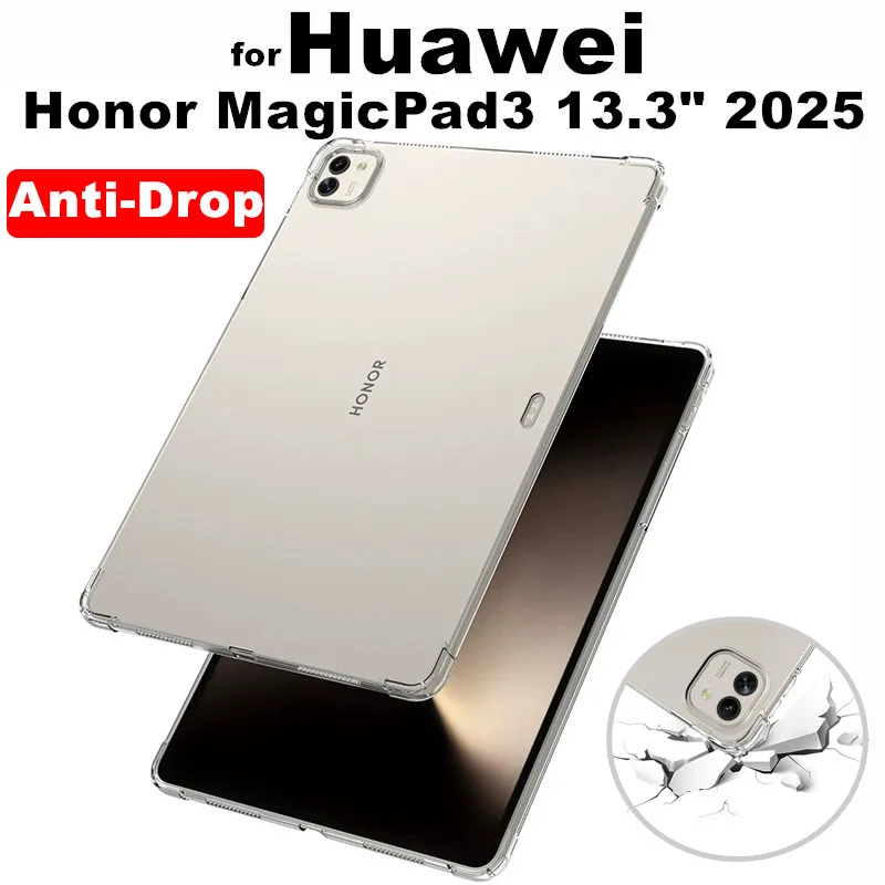 for Huawei Honor MagicPad3 MagicPad 3 Magic Pad 3 13.3 Inch 2025 Silicone Airbag Cover Transparent Protection TPU