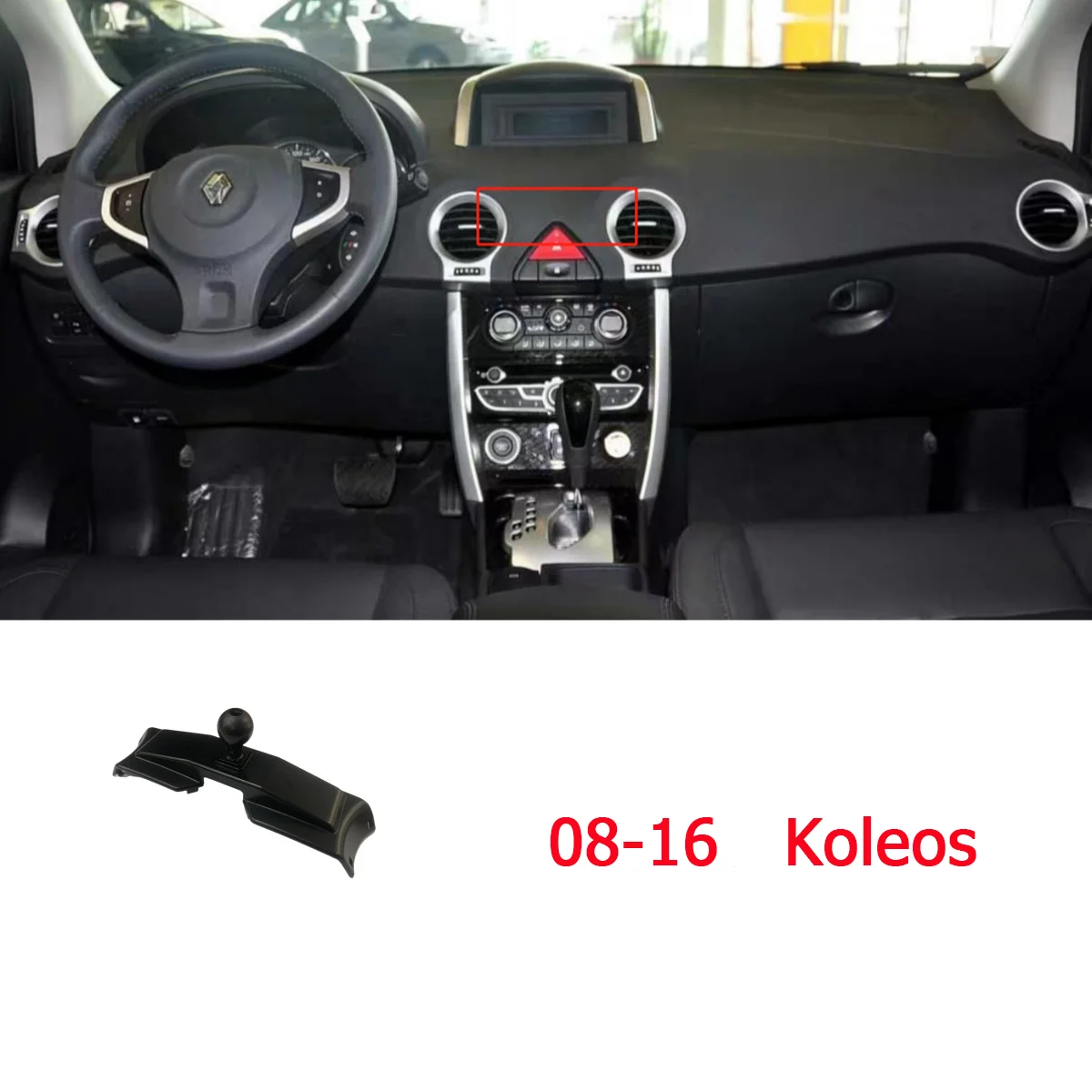 Dudukan telepon mobil mendukung braket tetap Outlet udara Aksesori dasar untuk Renault Koleos Samsung QM5 QM6 MK1 MK2 2022 2008 ~ 2023