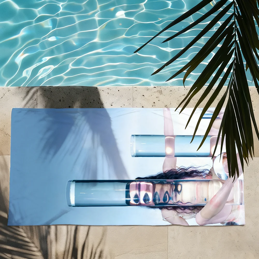 Singer Empty Hands P-Poppy Towel Quick Drying Beach Towels Are Suitable For Swimming Pools Camping Yoga And The Gym