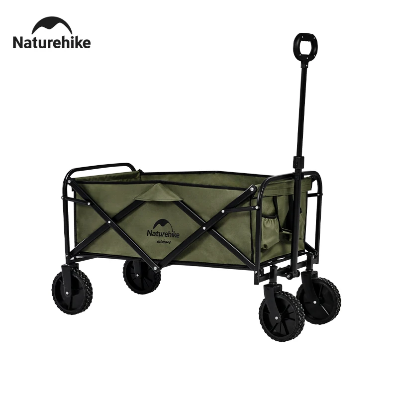 

Naturehike, новинка 2025 года, походная тележка, складная, быстрая, простая для хранения, 185 л, портативный универсал большой емкости, походный дорожный садовый прицеп