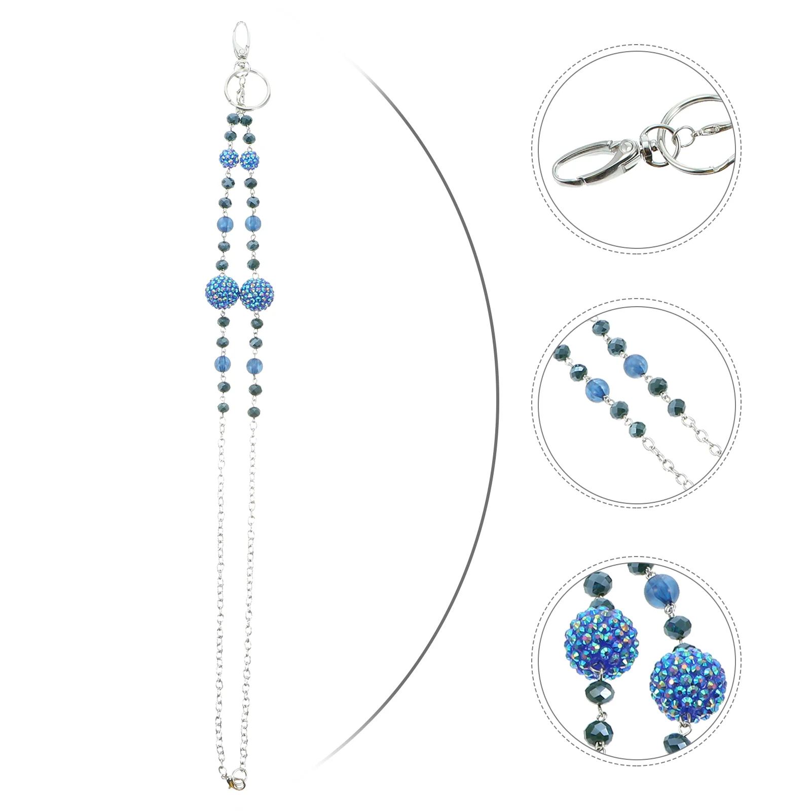 Elmas Boncuk Cep Telefonu Zinciri Toka Kordon Rozetleri Boyun Boyunluklar Kristal Açık Bant Matkap Topu Asılı Halat Askı