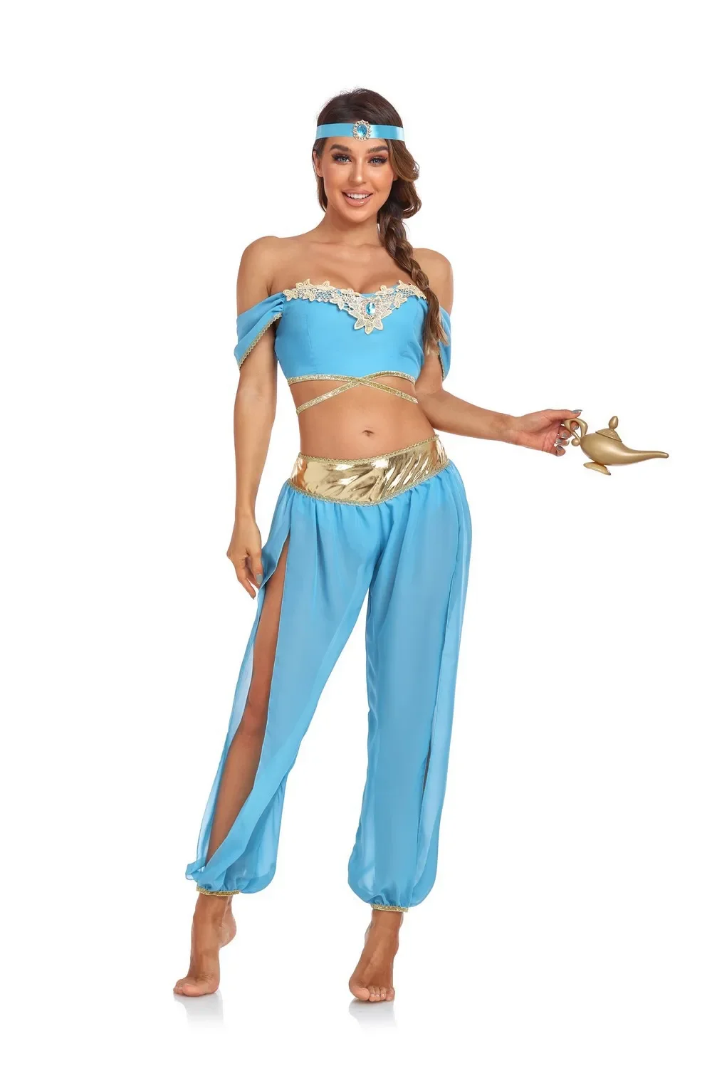 

Halloween Women Cosplay Jasmine Princess Costume