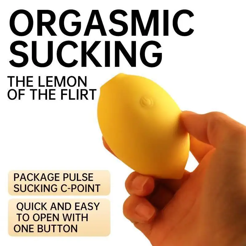 Lemon Vibrating Egg Clit Sucking Licking Sucking 10-speed Vibration G-Spot Massager Supplies Vibrating Sex Toys for Women view 2
