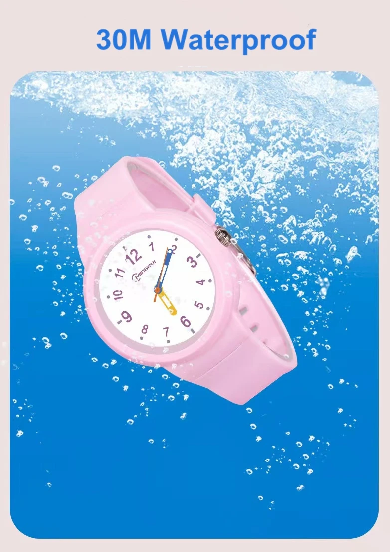 Quartz Multi Color Dots Dial Kids Youth Watch Pink Blue Strap Water Resist Quartz Multi Color Dots Dial Kids Youth Watch | Mercari main image 3