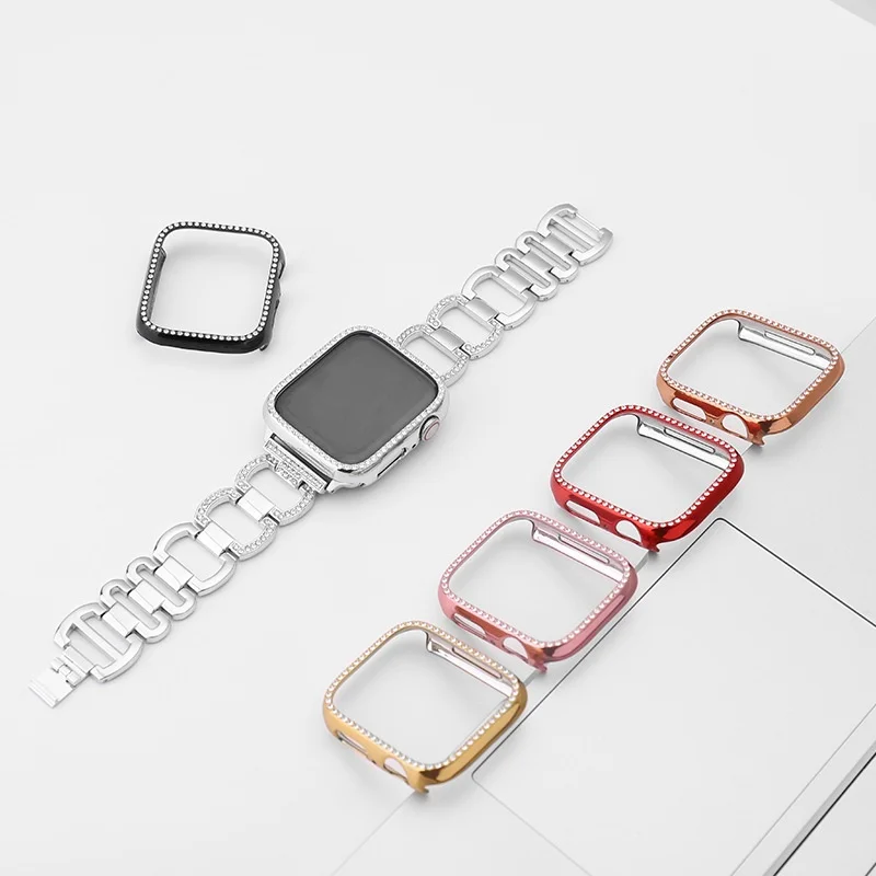 Защитный чехол с алмазным покрытием для Apple Watch Ultra 2 Case S10 46 мм 42 мм 45 мм 40 мм 41 мм 44 мм Чехол для ПК для iWatch Series 9 8 7