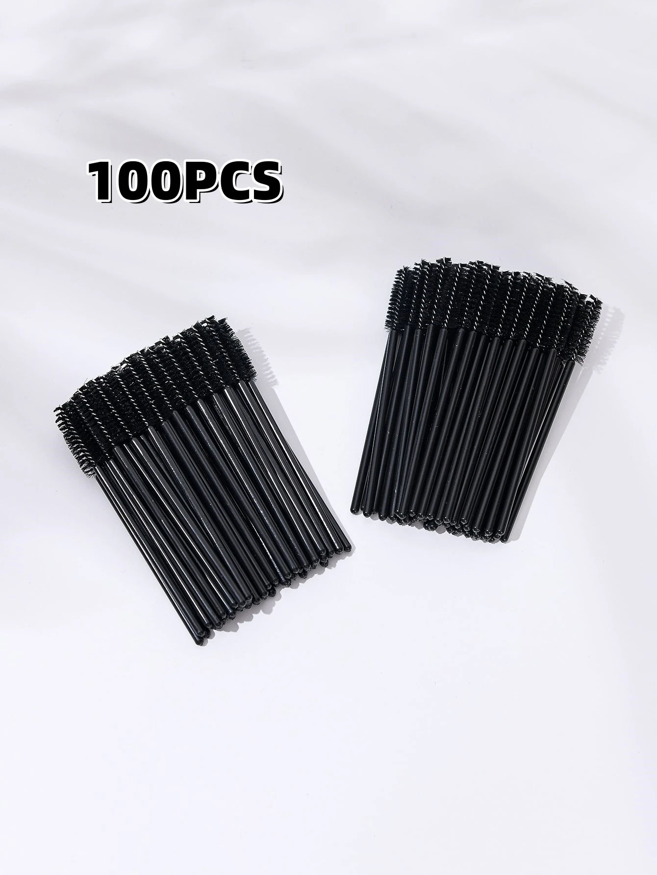 100 SZT. Szczoteczki do rzęs, szpulki do rzęs, pędzel do kosmetyków do oczu, szczoteczki do makijażu rzęs, jednorazowe aplikatory do przedłużania rzęs