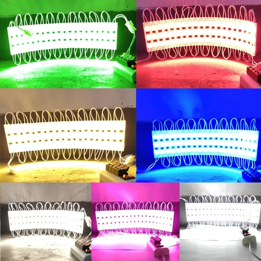 20PCS 220V Highlight Led Module Waterproof Foldable COB Light Strip Backlight Shop Banner Luminous Character Outdoor Decoration