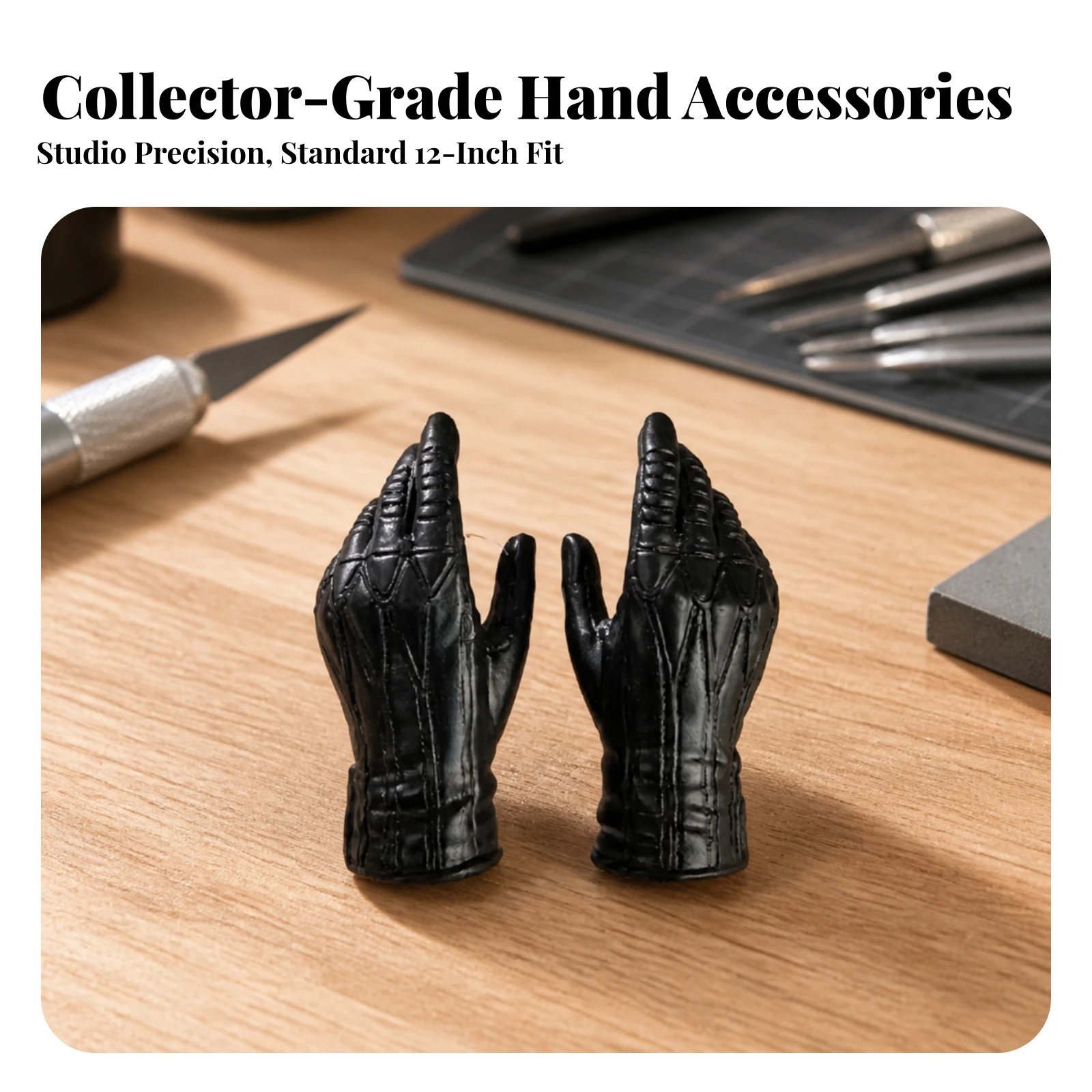 Replacement Hands Plastic Action Figure Hands Hand Set Collectible Accessory Compatible for Collectors, Cosplay Displays