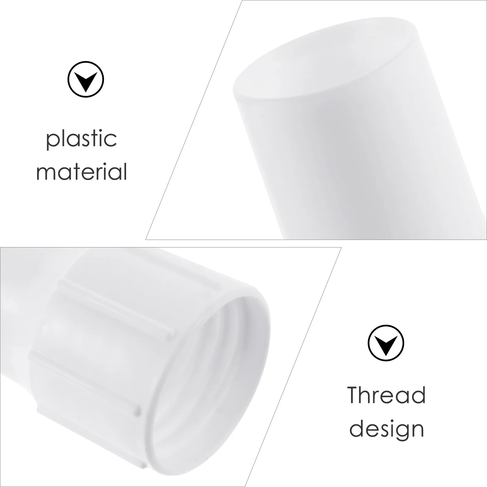 

2Pcs Swimming Pool Vacuum Skimmer Inlet Connector Durable Plastic Hose End Replacement Swimming Pool Vacuum Threaded Cuff