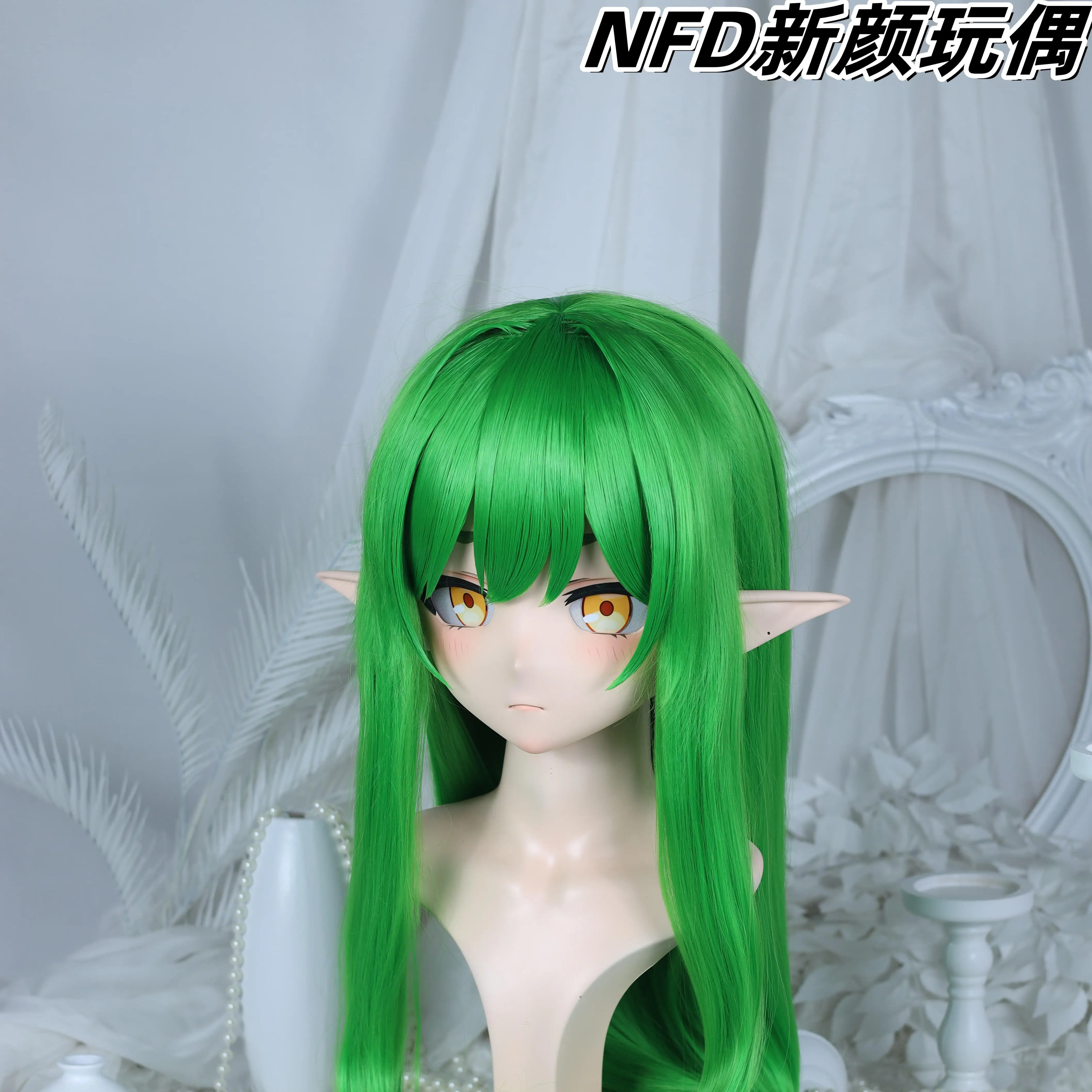 Kigurumi orange light NFD full headband lock cosplay headshell props costume anime game