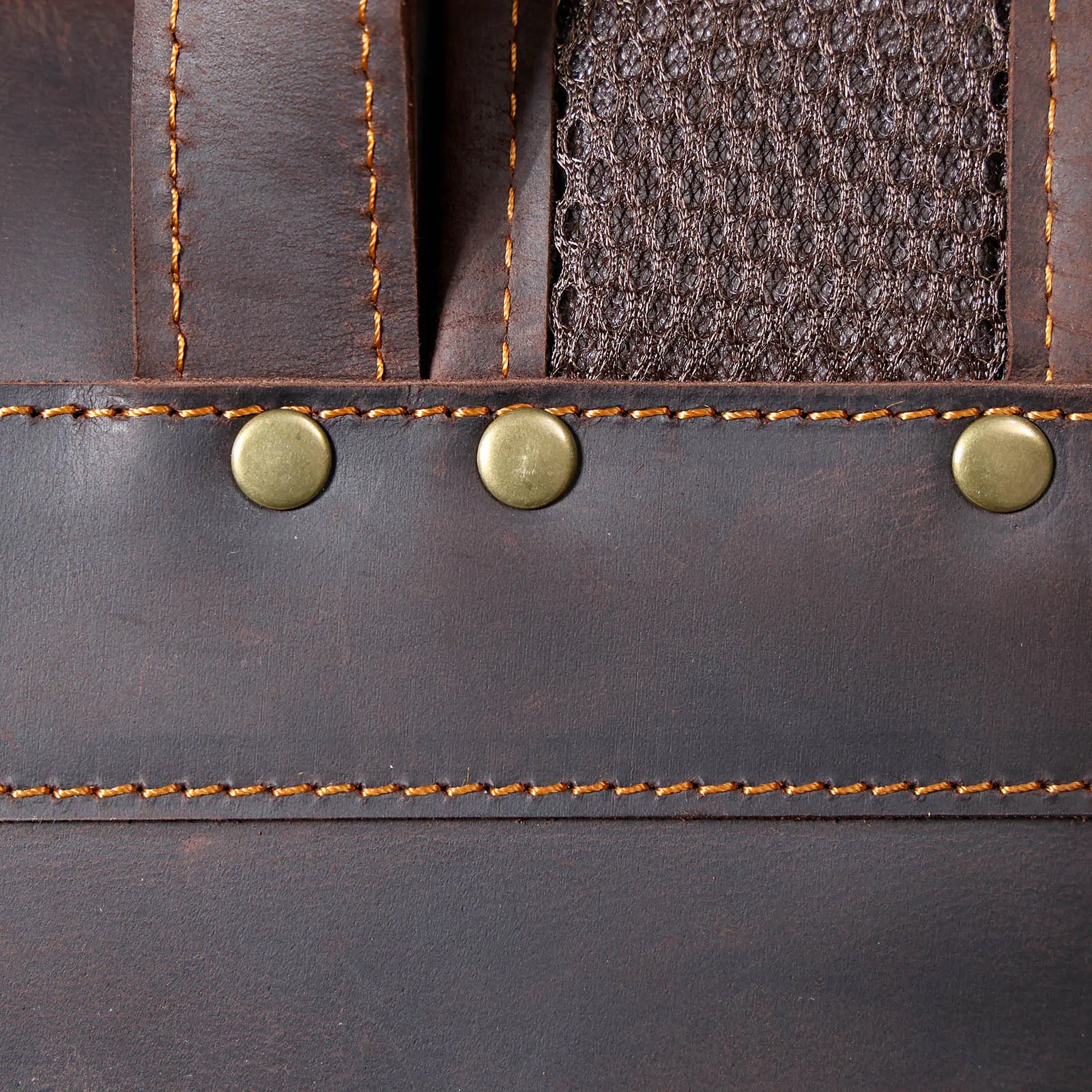 S.WORKER Vintage Echtleder Herrenrucksack Laptop-Tasche Casual Crazy-Horse Leder Schultasche Outdoor Weekender-Tasche – Detail 10