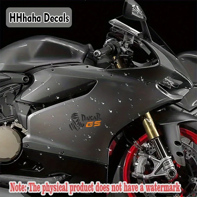 1pc Dakar GS Black Handwritten Style Sticker Transparent Waterproof Vinyl Decal Racing Decor for Motorcycle Car Window Bumper view 6