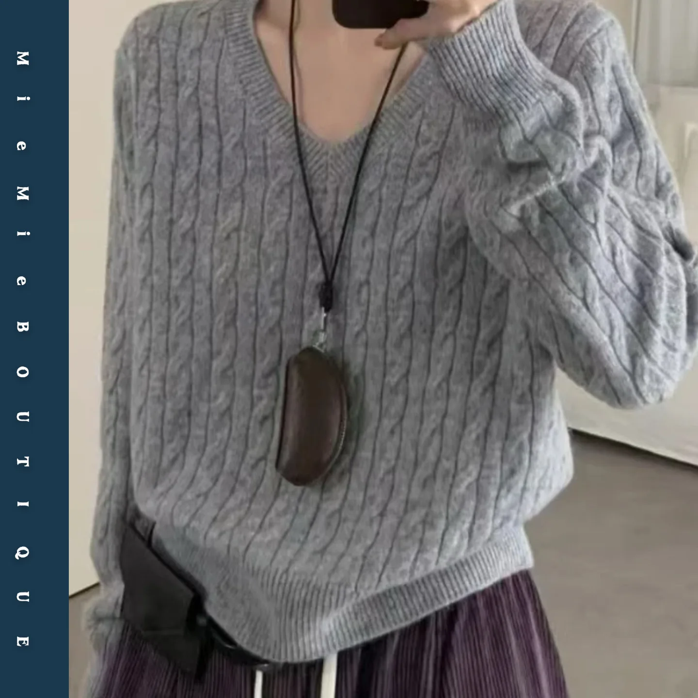 

Ultra Soft Knitted Long Sve V-Ne Basic Sle Sweater Egg Order Retro Floral Pattern Commute Sle Pure E-Commerce S