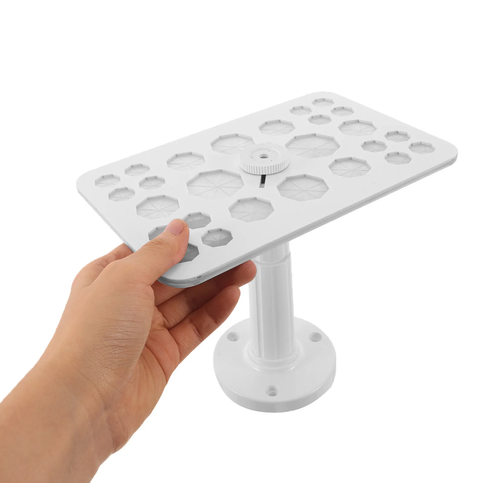 Makeup Brush Drying Stand Red Octagonal Rack 26 Slots Countertop Makeup Brush Holder Organizer Brushes Dryer Holder