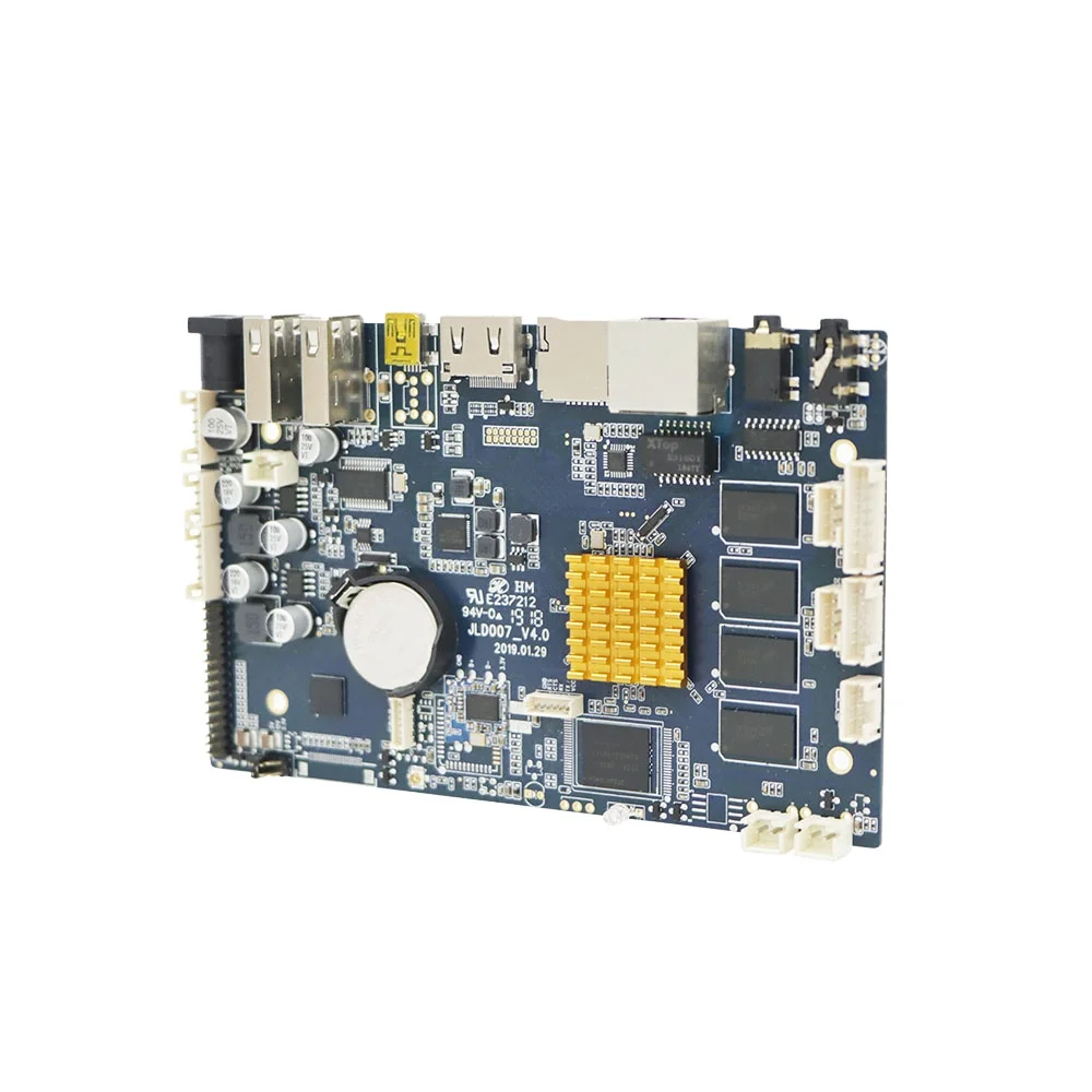 Custom Android Smart Motherboard Android 4.4 OS Ram 2GB Rom 16GB Quad Core 4K PCBA Board Embedded Motherboard