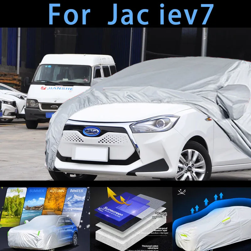 

For Jac iev7 Outdoor Protection Full Car Covers Snow Cover Sunshade Waterproof Dustproof Exterior Car cover protection