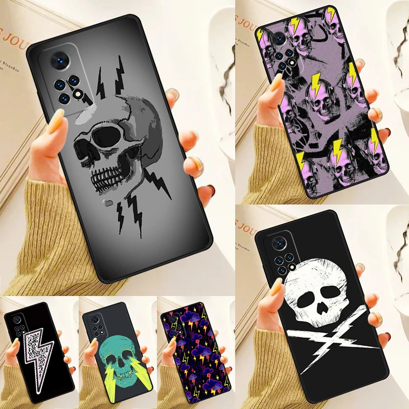 Lightning Bones Case For Samsung Galaxy S24 Plus S23 S20 S21FE Lite S22 Ultra Note 20 S8 S9 S10 Phone Coque