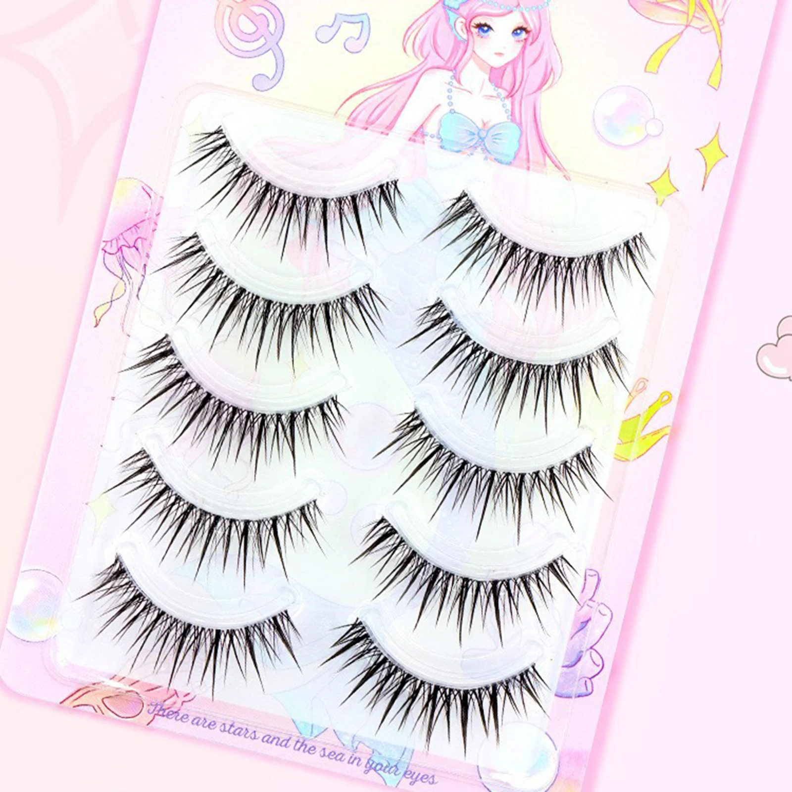 Strisce complete Ciglia finte Stile coreano naturale Estensione ciglia sottili Visone finto Soffici ciglia spesse per il trucco quotidiano