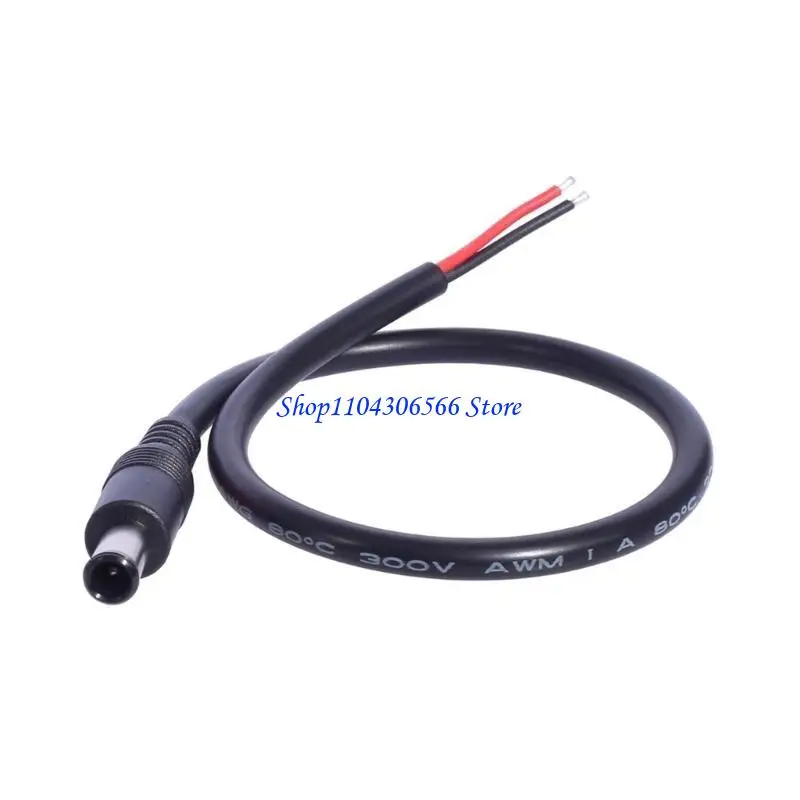 02DD 18AWG Power Cord Barrels Connector Power Supply Repair Cable 6.5mmx4.4mm