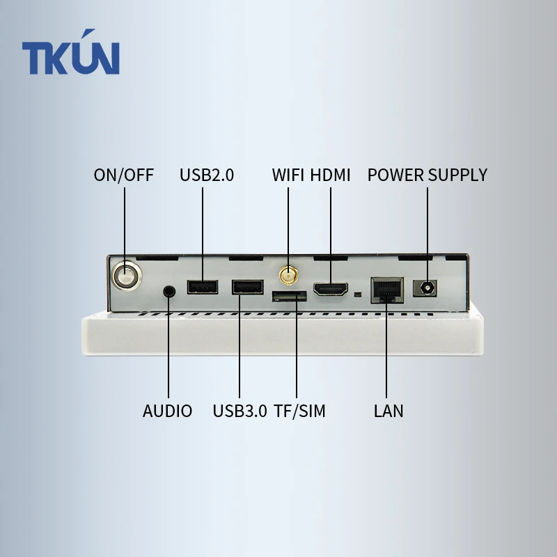 TKUN Doppia fotocamera da 10,1 pollici PC tutto in uno Identificazione facciale Computer CPU RK3568 ad alte prestazioni Android11