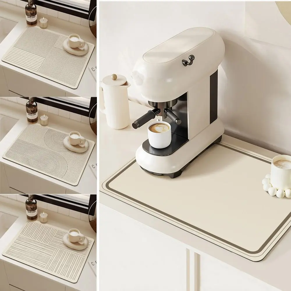 Exquisite Kitchen Dish Drying Mat Super Absorbent Dinnerware Placemat Desk Drain Pad Non-slip Heat Resistant Counter Top Mat