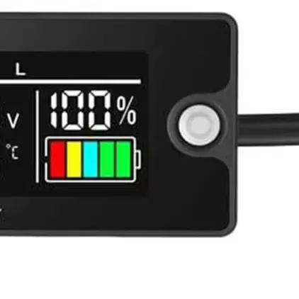 DC8-100V Interchangeable LCD Digital For Battery Capacity And Power Indicator With Voltage Alarm For RV Electric Vehicle Storage