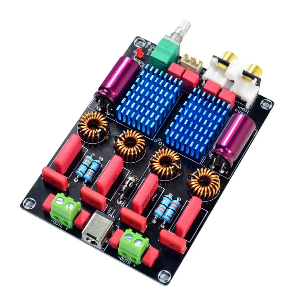 Deluxe Digital Audio Amplifier Board High Efficiency 2.0 Stereo Power Amp Module for Speaker Amplifier Home Theater