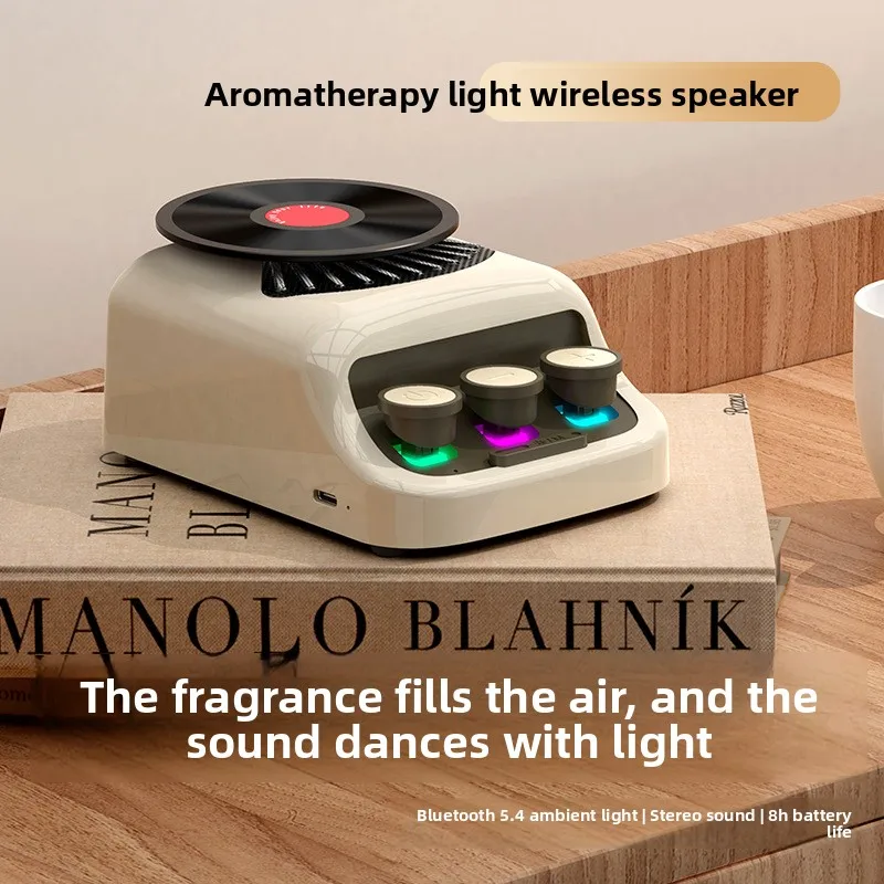 

Ретро CD-диск Стайлинг Сон Bluetooth-динамик Белый шум Беспроводное воспроизведение Настольный стол Спальня Декоративный динамик Мини-динамики