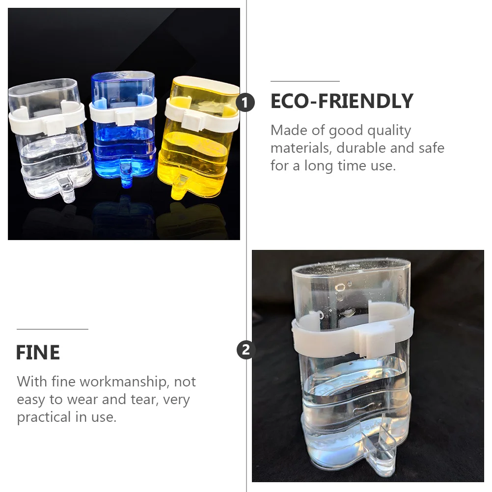 

6Pcs Bird Water Feeders Automatic Parrot Food Water Dispensers Cage Hanging Drinking Bottles Bird Cage Drinking Bottle