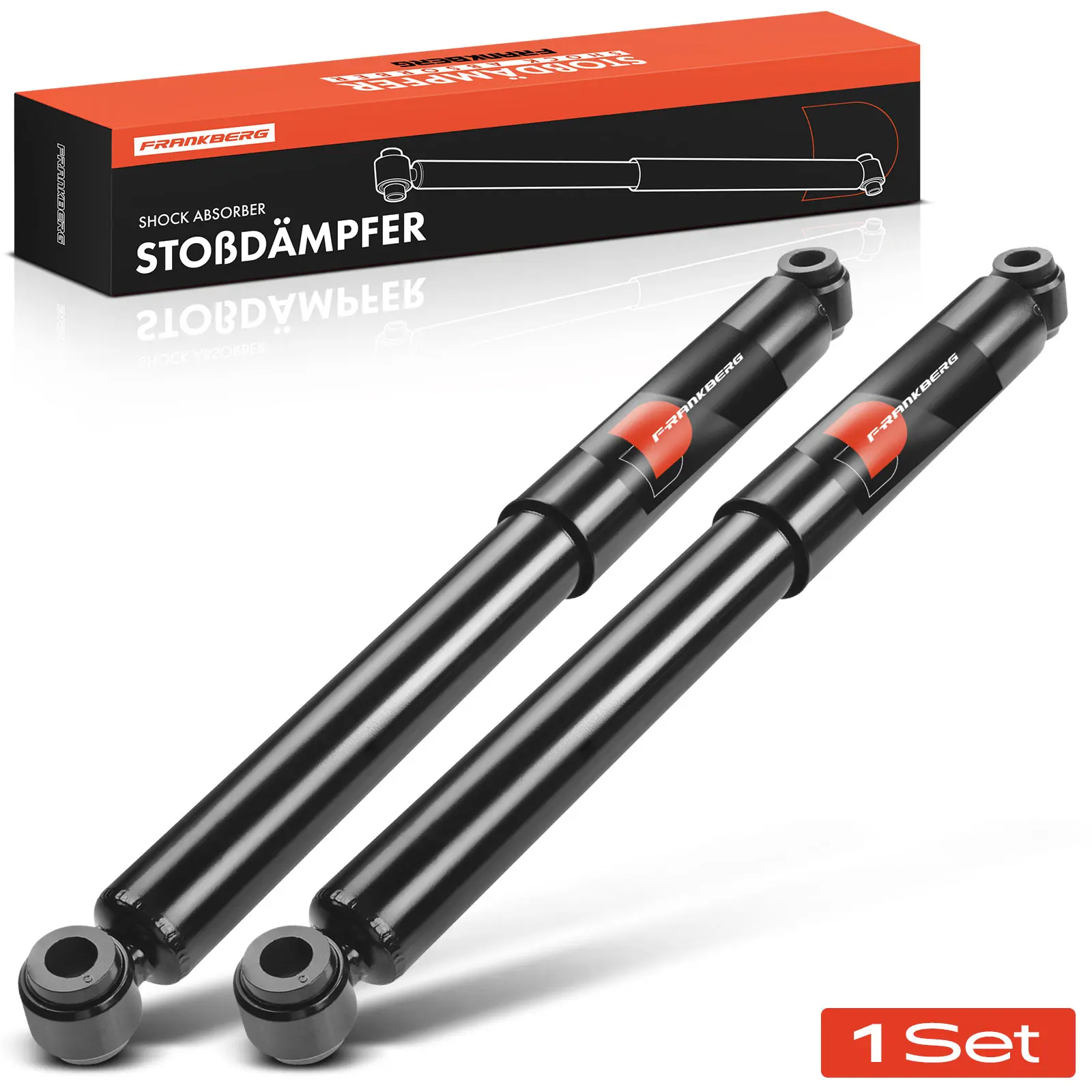 Frankberg 2x schokdemper achteras voor Toyota Land Cruiser J7 JL7 3.4L 1984-1990 4853169296 554082D8475 4853169295 444112