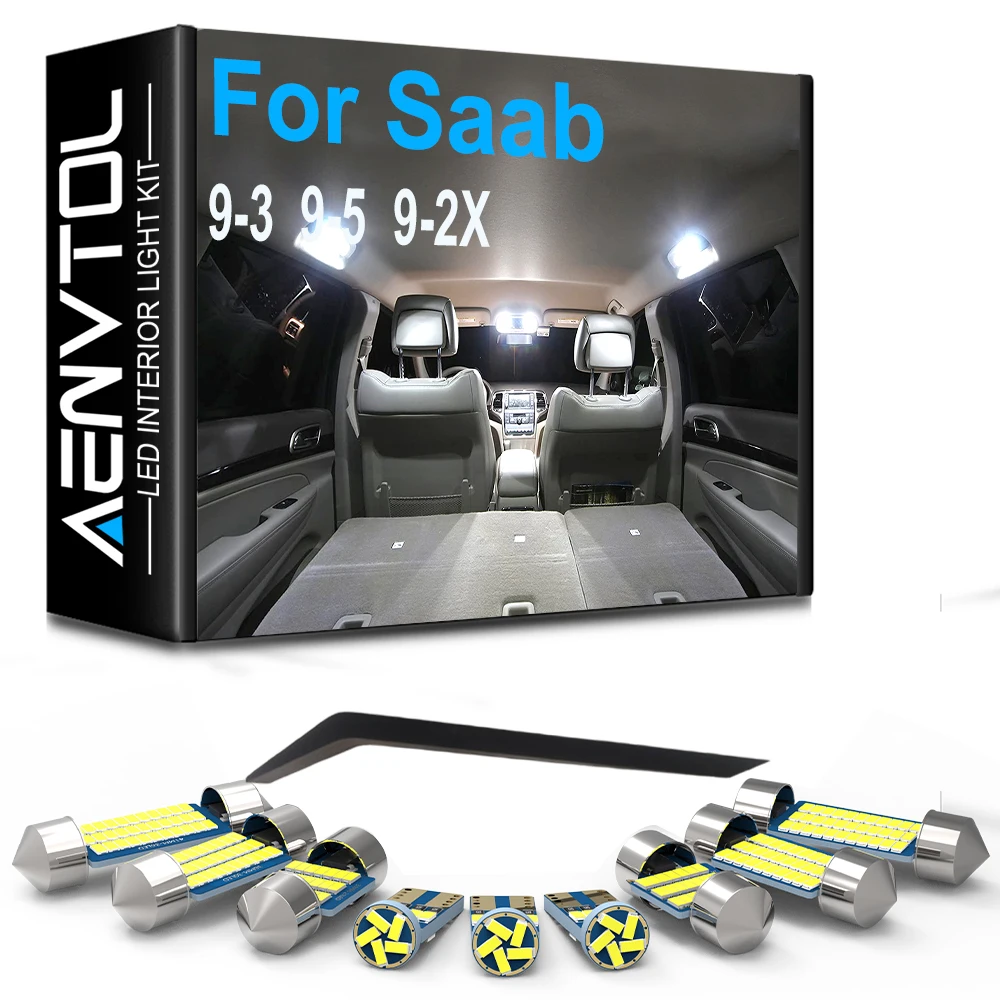 Auto-Innenraum-LED-Leuchten Canbus für Saab 93 95 9 3 5 Tuning Cabriolet Teile Zubehör Fahrzeug-Innenraum Karten- und Deckenleuchten-Set