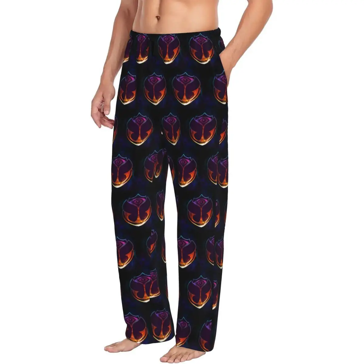 

Custom Tomorrowland Butterfly Men Pajama Pants Lounge Sleep Sleepwear Bottoms with Pockets