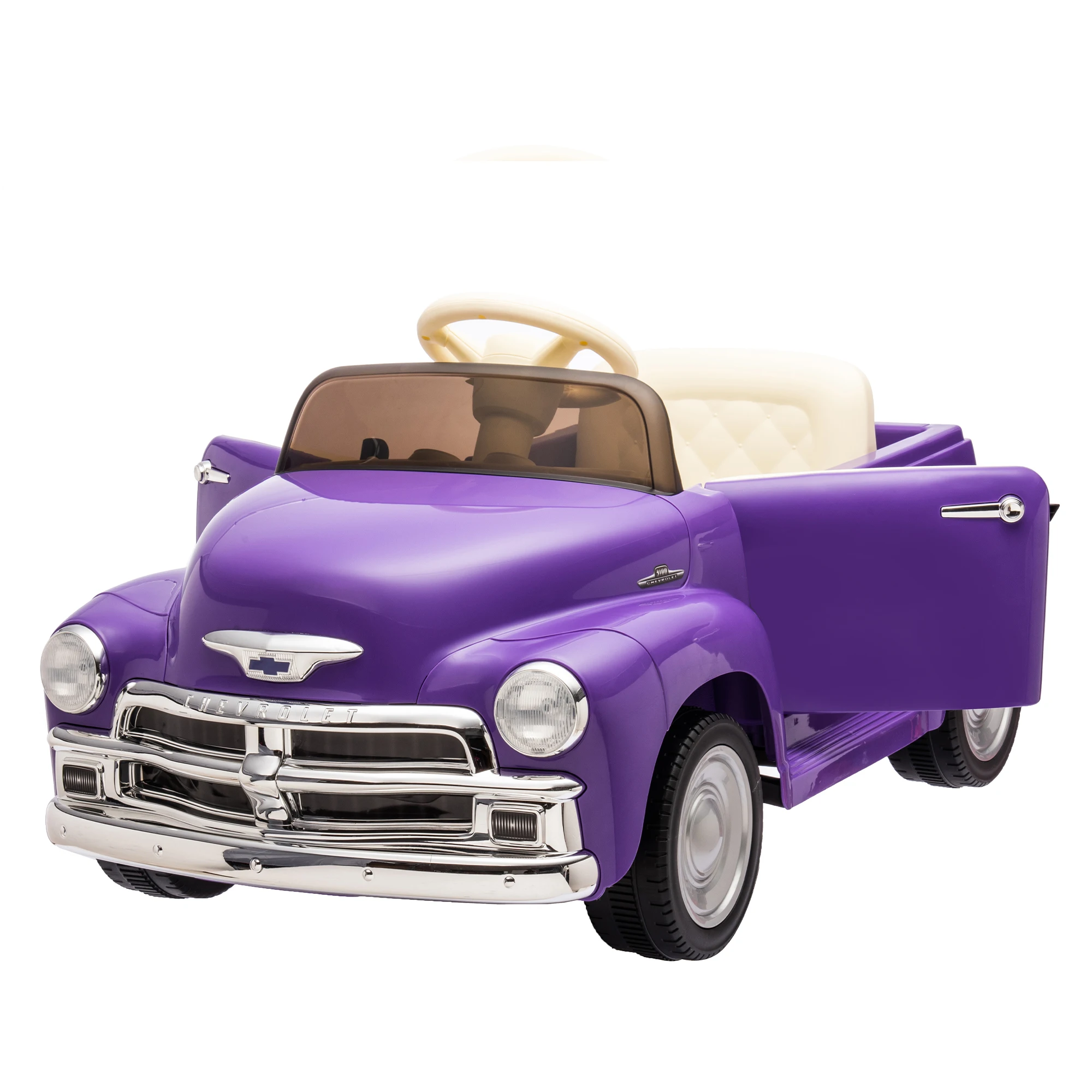 12V Kids Ride On Truck Car-Parental Control,Bluetooth,LED Lights,USB,3 Speeds,Vintage Modeling,for Age 3+