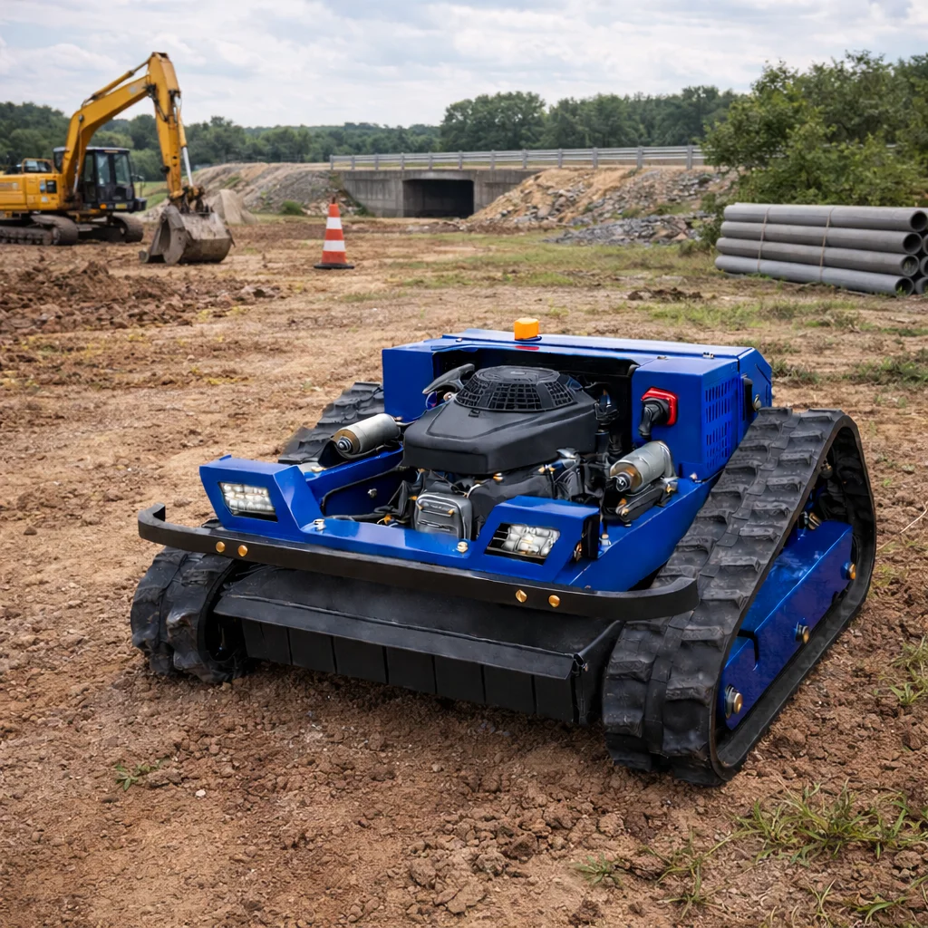 

Индивидуальный заводской робот для прямого кошения — 4-тактная гусеничная газонокосилка с дистанционным управлением и нулевым поворотом с электрическим стартером