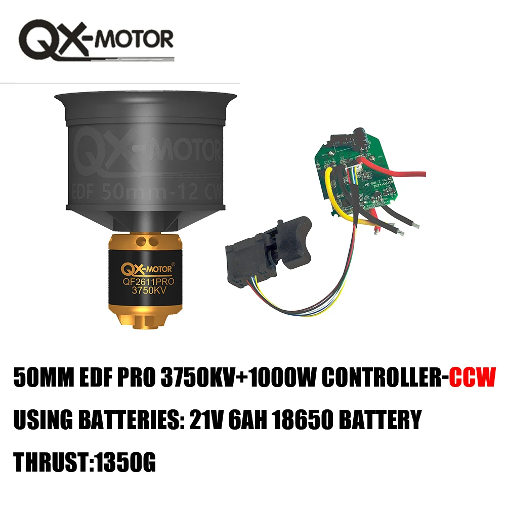 QX-MFLU QF2611PRO-3750KV (CW and CCW) violent fan assembly accessories, compatible with 21V/6AH industrial batteries