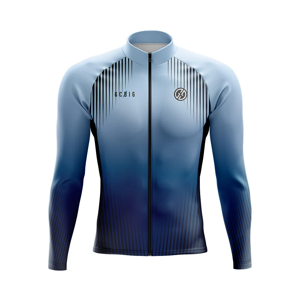 

Winter Mens Cycling Thermal Fleece Long Sleeve Jerseys GG Pro Team Bicycle Jackets 3 Rear Pockets Coat Chamarras De Hombres