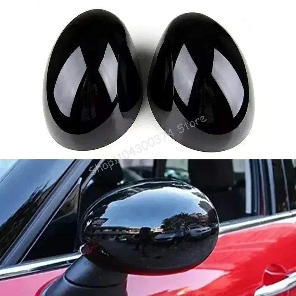 

for 2014-2019 BMW Mini F54 F55 F56 F57 LHD Glossy Black Mirror Covers OE: 51167401229 51167401230 51167401231