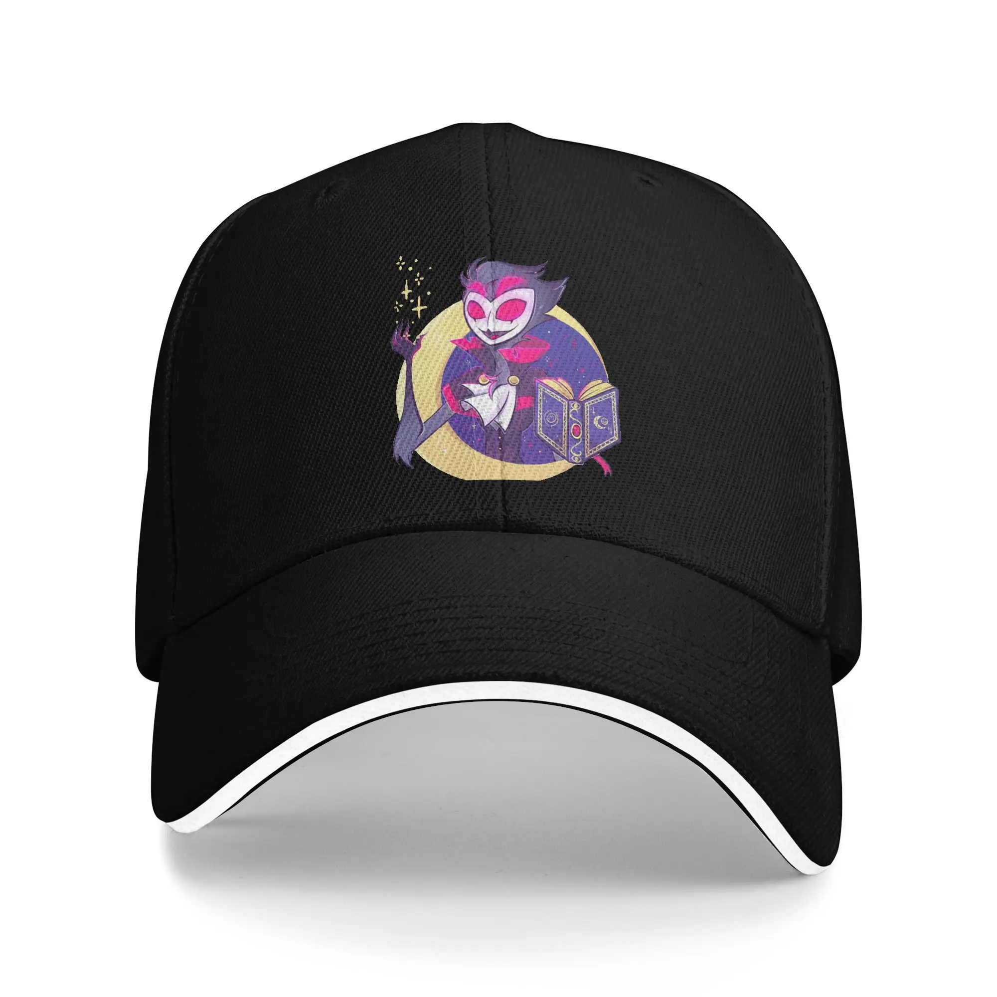 Stolas Helluva Boss Anime Baseball Cap Hip Hop  Sandwich Hats for Men Women Adjustable Hats Cap Fishing