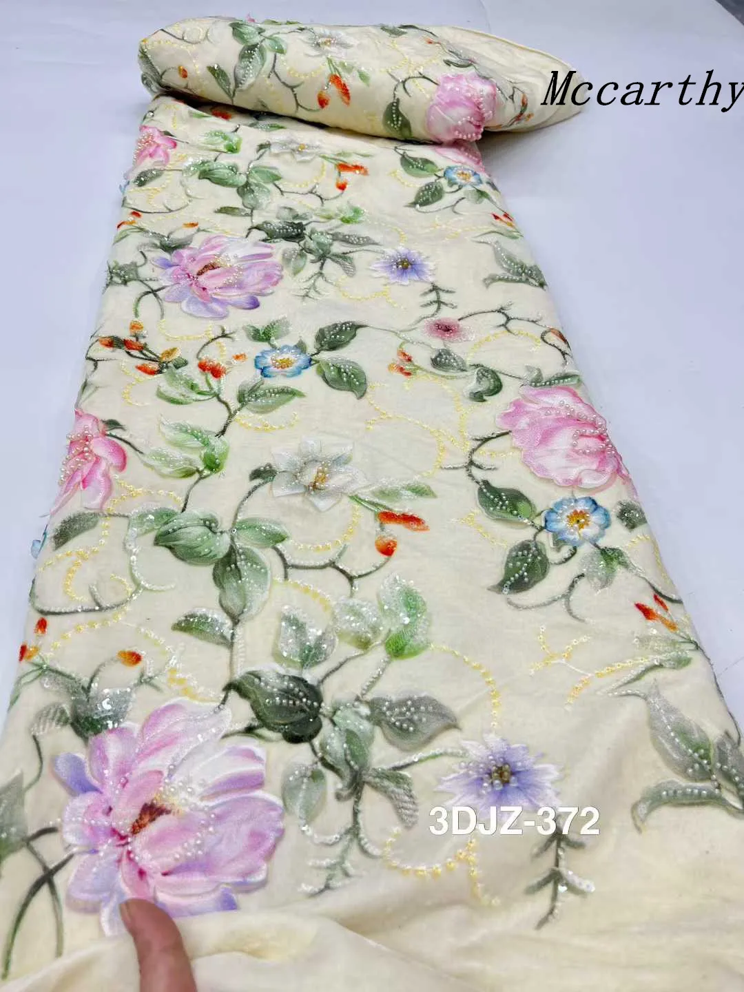 

Nigerian Velvet Lace Fabric 2026 High Quality 5 Yards Sequins African Lace Fabric Nigerian Lace for Women Wedding Dress Sewing