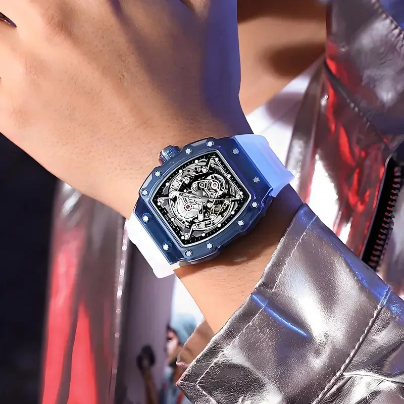 AILANG 8109 2026 Men's Automatic Mechanical Watch Unique Hollow Skeleton Design Waterproof Wristwatch