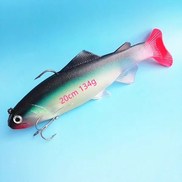 MUKUN 20cm/30cm 134g/300g Big Game 3D Plastikköder Weichköder Silikonköder zum Angeln Künstlicher Köder Isca Pesca – Detail 12