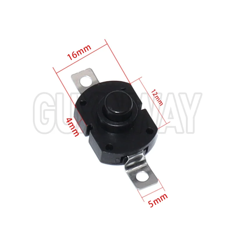 10 قطعة ON-OFF 1712KD 30 فولت 1A مصباح يدوي التبديل قفل مفتاح بـزر دفع 17X12X9.5 مللي متر الجدول مفتاح لمبة مصباح يدوي زر التبديل #5