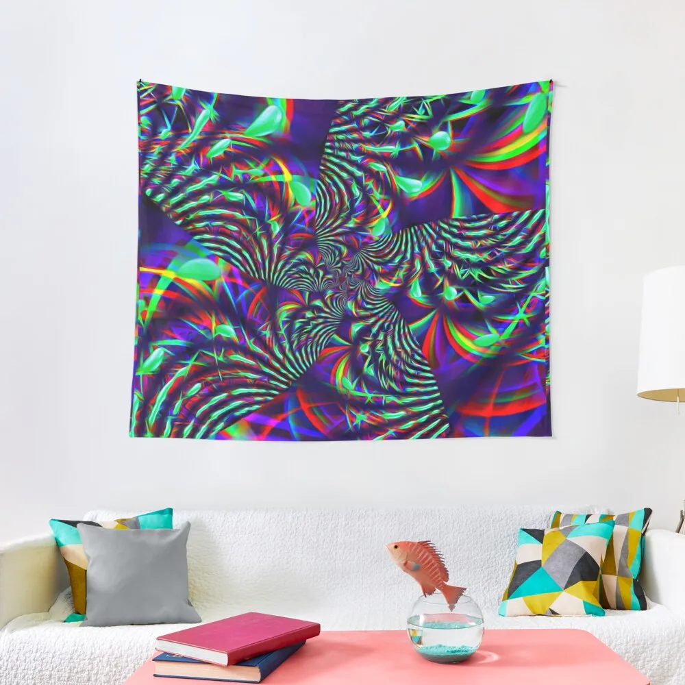 Slime Burst Fractal Tapestry Wall Coverings Tapete For The Wall Bedroom Decor Tapestry